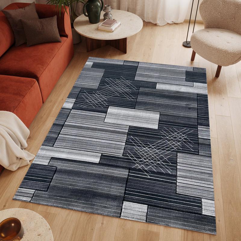 Moyo Rectangle Dark Grey Area Carpet