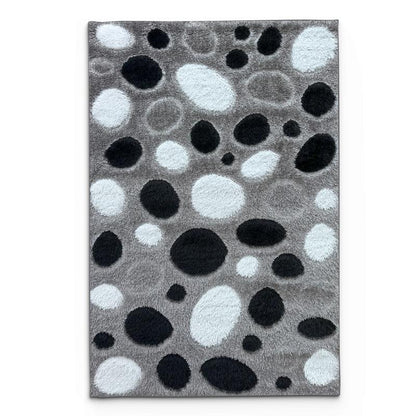 Shaggy Grey Bubble Area Carpet
