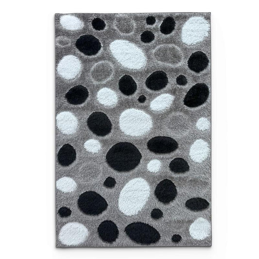 Shaggy Grey Bubble Area Carpet