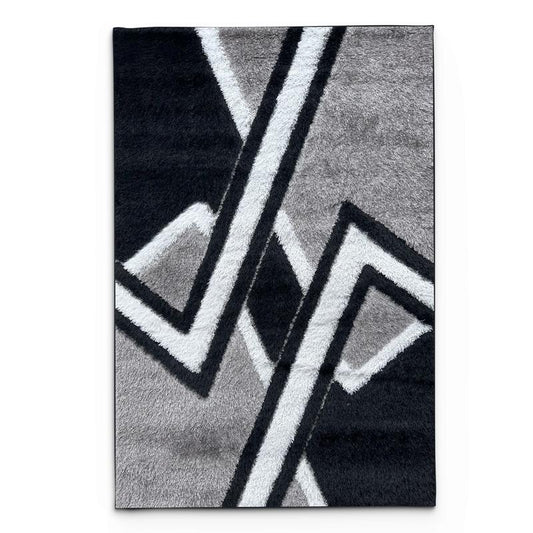 Shaggy Grey Way Area Carpet